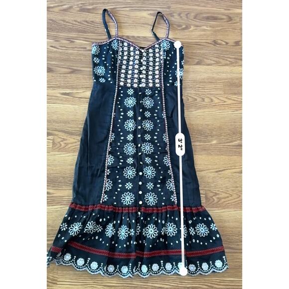 Veronica Beard black Giuliana Beaded Linen Dress size 6 ( small) - Picture 10 of 14